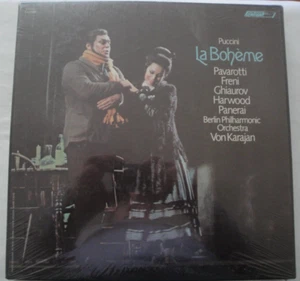 2 LP Box Set Puccini's Opera "La Boheme" with Pavarotti NEW SEALED VON KARAJAN - Picture 1 of 1
