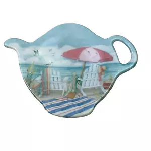 Juego de 4 3 1/4 soporte de bolsa de té en forma de olla de té de melamina hecho en Italia - Imagen 1 de 4