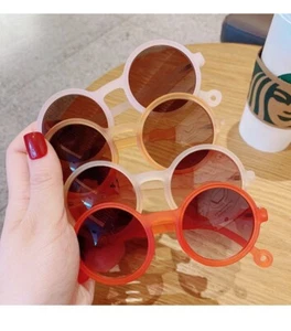 Colors Leopard Shape Fashion Round Sunglasses Boys Girls - Picture 1 of 1