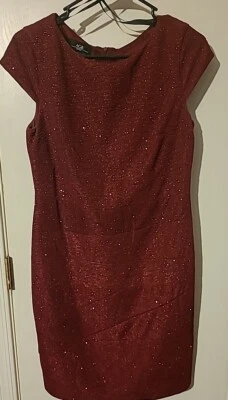 Vestido formal rojo AGB para mujer talla 8 Foto 1 de 3