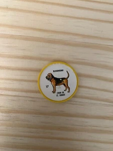 Monedas de perro Humpty 1960 bilingües #17 Bloodhound - ¡RARAS Y VINTAGE! - Imagen 1 de 2