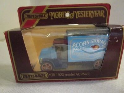 Matchbox Models of Yesteryear Y-30 Acorn Storage Co Blue 1920 AC Mack Truck 1:35 - Image 1 of 4