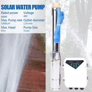 Kit Regolatore MPPT sommergibile pompa acqua solare pozzo foro profondo 3" 400W DC - Foto 1 di 12