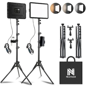 2-Pack LED Video Light Kit, Studio Light, 2800-6500K Dimmable Photography Lig... - Picture 1 of 8