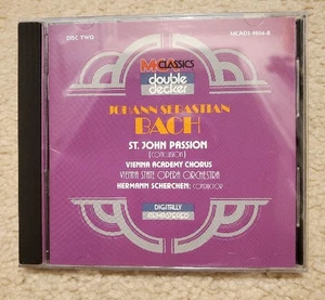 BACH: ST. JOHN PASSION (PART 2) Vienna State Opera Orchestra/SCHERCHEN CD - Bild 1 von 2