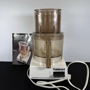 Cuisinart Food Processor DLC-10E w/ Attachments Tested and Working Cracked Top - Picture 1 of 23