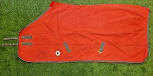 6ft6 Derby House Red Standard Neck Cotton Horse Rug - VGC - Picture 1 of 2