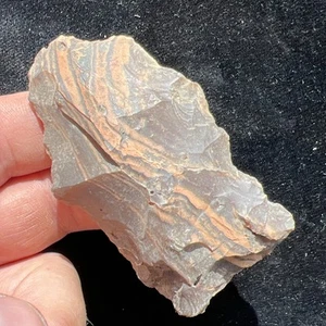 Indian Arrowhead STUNNING TIGER CHERT PALEO KNIFE FROM MONTANA Q290 - Picture 1 of 9