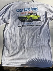 Vtg Kozel Auto parts Bethel Park PA Pennsylvania Men’s Large Shirt Camaro SS - Picture 1 of 8
