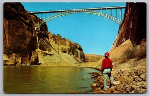 Glen Canyon Bridge, Colorado River, Engineer / Construction Worker Admires - Picture 1 of 2