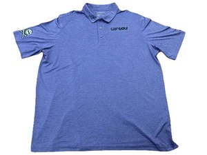 Camisa de golf Reebok Tournament con patrocinadores. Hombre 4XLT. Púrpura. LIV. Benz. - Imagen 1 de 13