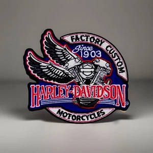 Harley Davidson Anniversary Embroidered Patch Jacket Accessories HD Apparel - Picture 1 of 2