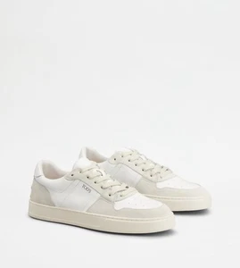 Tod's Nubuck Sneakers Basse Pelle Uomo Bianco Nubuck Taglia 8 Nuovo Stile Attuale - Foto 1 di 15
