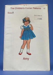 The Children's Corner Pattern Amy size 6 UNCUT Ready To Make A Darling Dress! - Picture 1 of 5