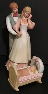 * Enesco 1983 Ricordi Tesori "Genitori Orgogliosi" E-0655 & "Il nostro nuovo bambino" E-3235 - Foto 1 di 5