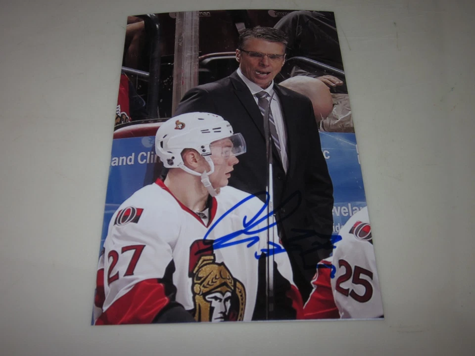 FOTO AUTOGRAFADA 4X6 OTTAWA SENATORS CURTIS LAZAR # 3 - Imagem 1 de 1