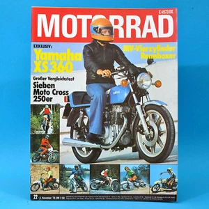 DAS MOTORRAD 22/1976 Yamaha XS 360 MV-Vierzylinder Rennboxer Moto-Cross-250er - Bild 1 von 1