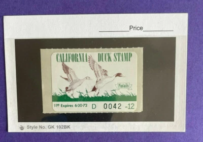 CA1 - California First Of State Duck Stamp. Single. MNH. OG. See Scan - Image 1 of 4