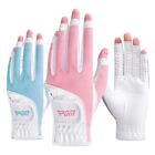 1 Pair of Leather Golf Gloves Soft Golf Finger Covers  Ladies Girls
