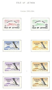 ENGLAND LOCAL STAMPS  ISLE OF JETHOU  8  STAMPS 1962/64    EUROPA  ** MNH - Picture 1 of 1