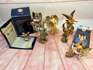 Lot of 7 Fontanini by Roman Centennial Nativity Set 5" Collection Angels Figures