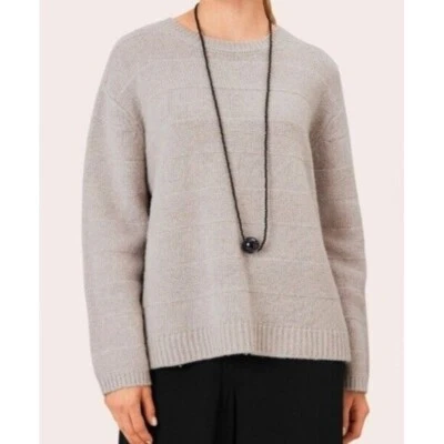 Bartolini Cashmere Sweater Women's Size M Knit Gray Pullover Made Italy Adults - Image 1 of 4