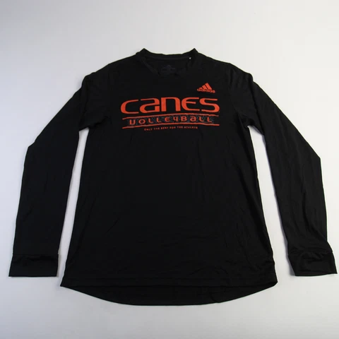 Miami Hurricanes adidas Creator Long Sleeve Shirt Men's Black New Cover