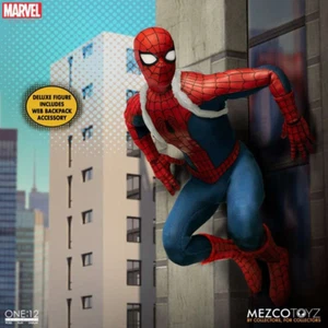 NEU Mezco 1/12 Spider-Man DX Lighting Edition Actionfigur auf Lager - Bild 1 von 13