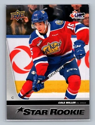 21-22 CHL Base 2020-2021 CHL Star Rookies #447 Cole Miller - Edmonton Oil Kings - Image 1 of 2