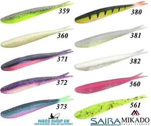 MIKADO ''SAIRA'' SOFT SCENTED FISHING LURES, FORK TAIL, VARIETY SIZES (359-561) - Picture 1 of 12