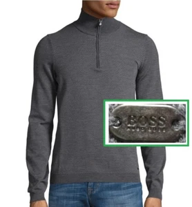 NWT Hugo Boss Green Label By Hugo Boss Slim Fit Heathered Wool Sweater Size XXL - Picture 1 of 12