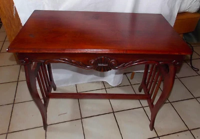 Cherry Carved Entry Table / Sofa Table  (ST16) - Image 1 of 4