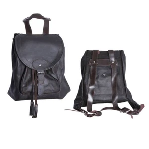 BOLSO DE CUERO MOCHILA DE CAZA BOLSA BOLSA BOLSA DE VIAJE PAQUETE HECHO DE CUERO REAL. - Imagen 1 de 10