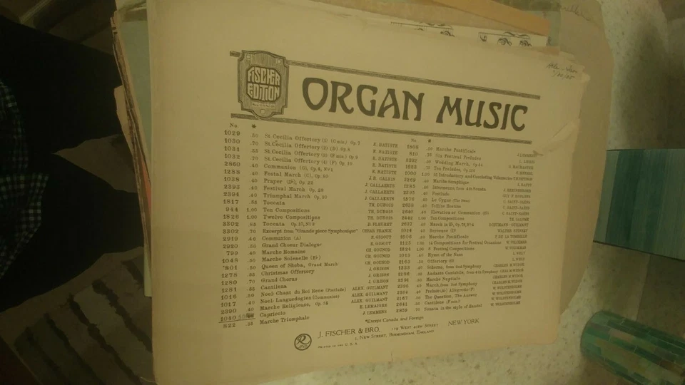 Lemaigre: Capriccio; órgano (pescador)  Foto 1 de 1