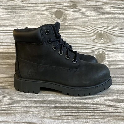 Timberland Big Kids 6” Premium Black Suede Boots  Size 13.5 - Image 1 of 4