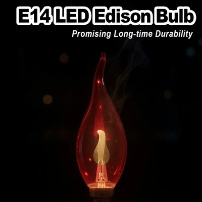 3W E14 220V Led Flame Effect Bulb Candle Bulbs For Home Effects Home Light Fire - Image 1 of 4