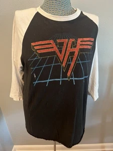 Official Van Halen 2015 Concert Tour Raglan 3/4 Sleeve 100% Cotton Size Large - Picture 1 of 9