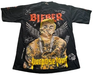 Justin Bieber Purpose Tour T Shirt Mens Size XL (approx See Measurements) - Picture 1 of 20