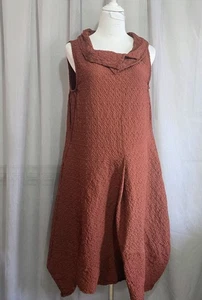 Digbys Dress s.3 /s.12 Burnt Orange Textured Fabric Sleeveless - Bild 1 von 7