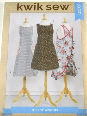 Kwik Sew 4301 Misses Aprons size XS-XL Sewing Pattern - Image 1 of 2