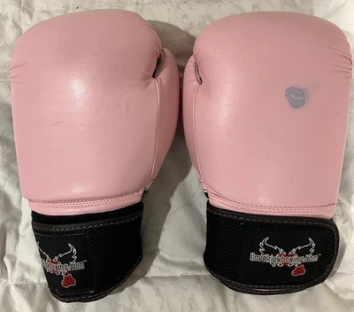 Guantes de Kick Boxing Century Pink I Love Adulto - 12 OZ Foto 1 de 4