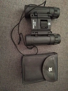 NATIONAL TRUST 8 X 21 BLACK BINOCULARS WITH BLACK CASE - Picture 1 of 1