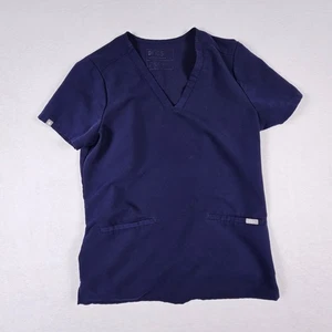 Blusa Médica FIGS Casma Para Mujer Talla Pequeña Azul Marino Elastizada Cómoda Médica - Imagen 1 de 7
