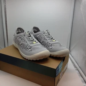 NUEVA JBU Mujer Cómoda Informal Zapatilla Gris Claro Solar Espuma con Memoria Talla 8.5 M - Imagen 1 de 9