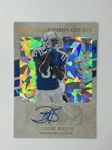 2022 Panini Donruss #GG98  Reggie Wayne Gridiron Greats Autographs - Picture 1 of 2