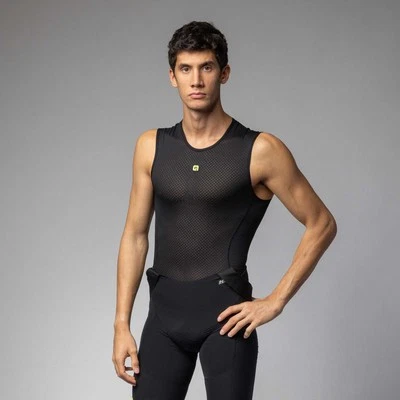 ALE Mens Cycling Base Layer - Velo Active Intimo - Sleeveless, Black L18140116 - Image 1 of 4