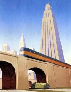 Giclee Robert Laduke Overpass sobre papel - Imagen 1 de 1