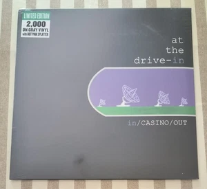 AT THE DRIVE-IN IN/CASINO/OUT LP Vinyl GRAY HOT PINK SPLATTER New. Mars volta - Picture 1 of 2