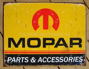 Mopar Parts and Accessories TIN SIGN vintage garage metal poster wall decor 1315 - Picture 1 of 3