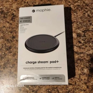 Mophie Charge Stream Pad+ For Qi-Enabled Smartphones - Black - 10W Fast Charge - Picture 1 of 1